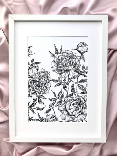Taideprintti A4, Pioni