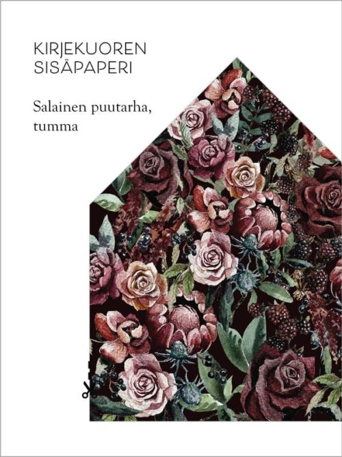 Kirjekuoren sisäpaperi, Salainen puutarha - tumma