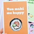 Postikortti You Maki Me Happy