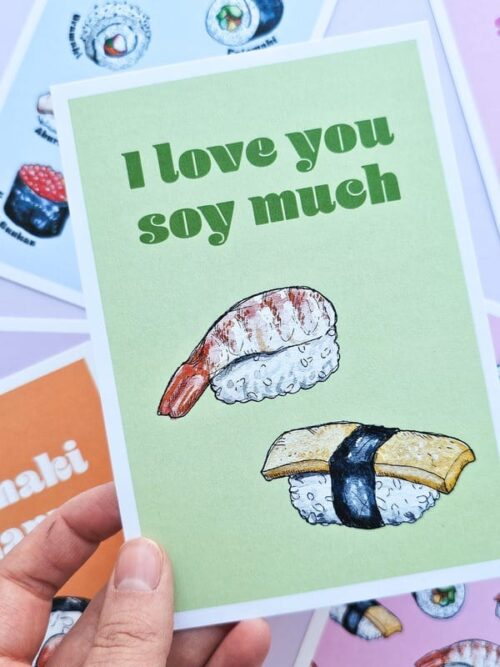 Postikortti I Love You Soy Much