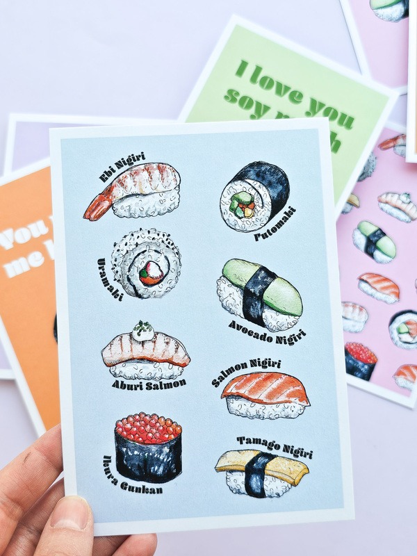 Postikortti Sushi