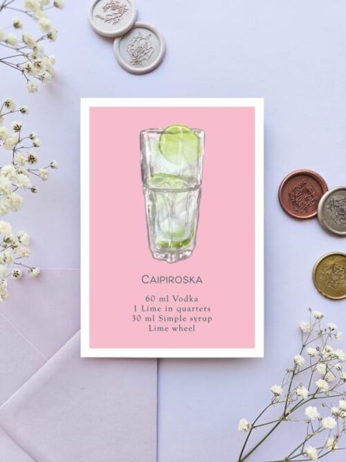 Postikorttisetti Cocktail