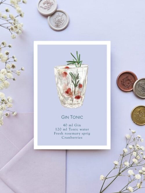 Postikorttisetti Cocktail