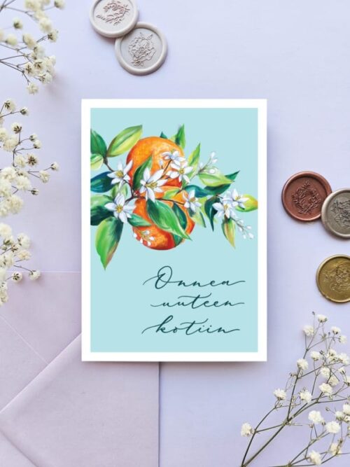 Postikortti Onnea uuteen kotiin