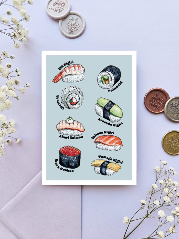 Postikortti Sushi