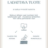 Helmikuushop ladattava tuote info, tulosta itse, painata painotalolla