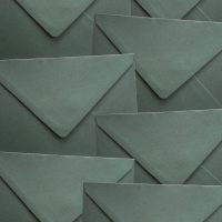 Kirjekuoret metsä, metsänvihreät kuoret hääkutsuille, vihreä kirjekuori, oliivinvihreä