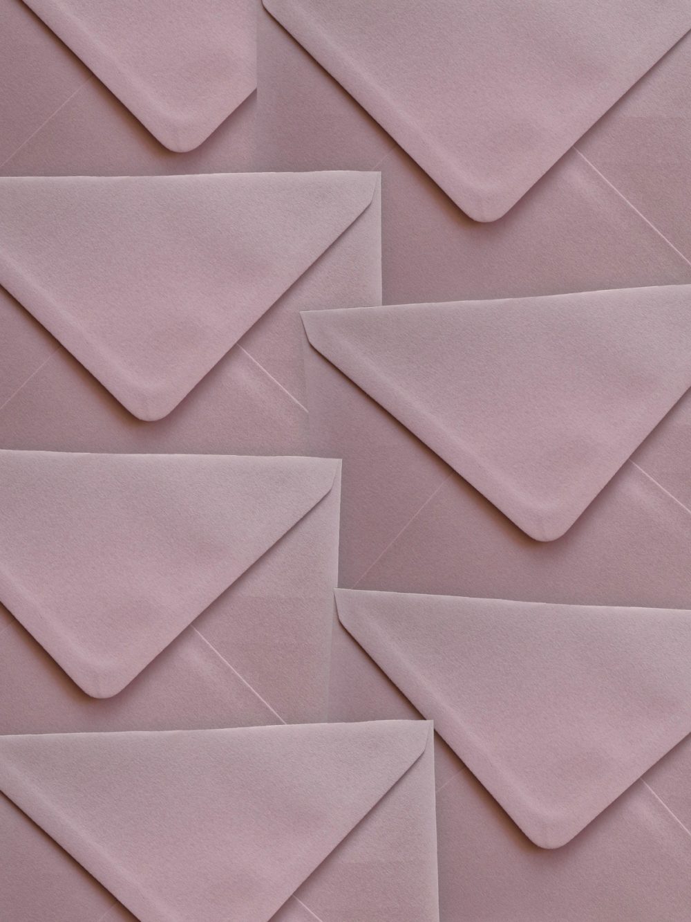 Kirjekuoret Roosa, vanhan roosan väriset kuoret hääkutsuille