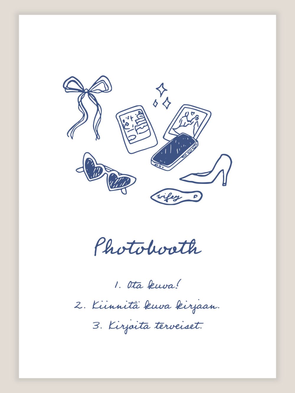 romanttinen-viivapiirros-kyltti-photobooth Romanttinen viivapiirros kyltti photobooth, häiden ohjekyltti